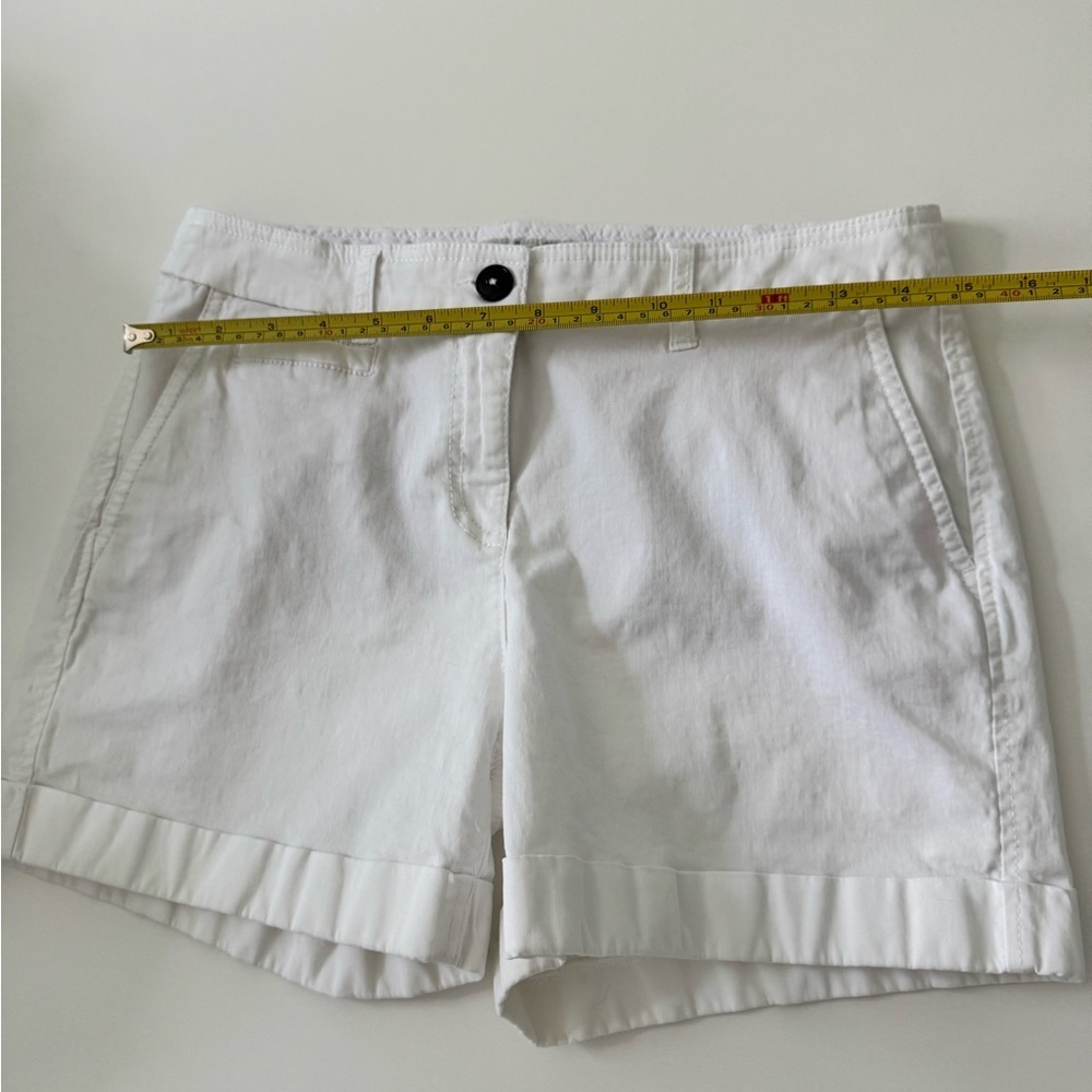 Boden White Cotton Chino Shorts - Picture 9 of 11